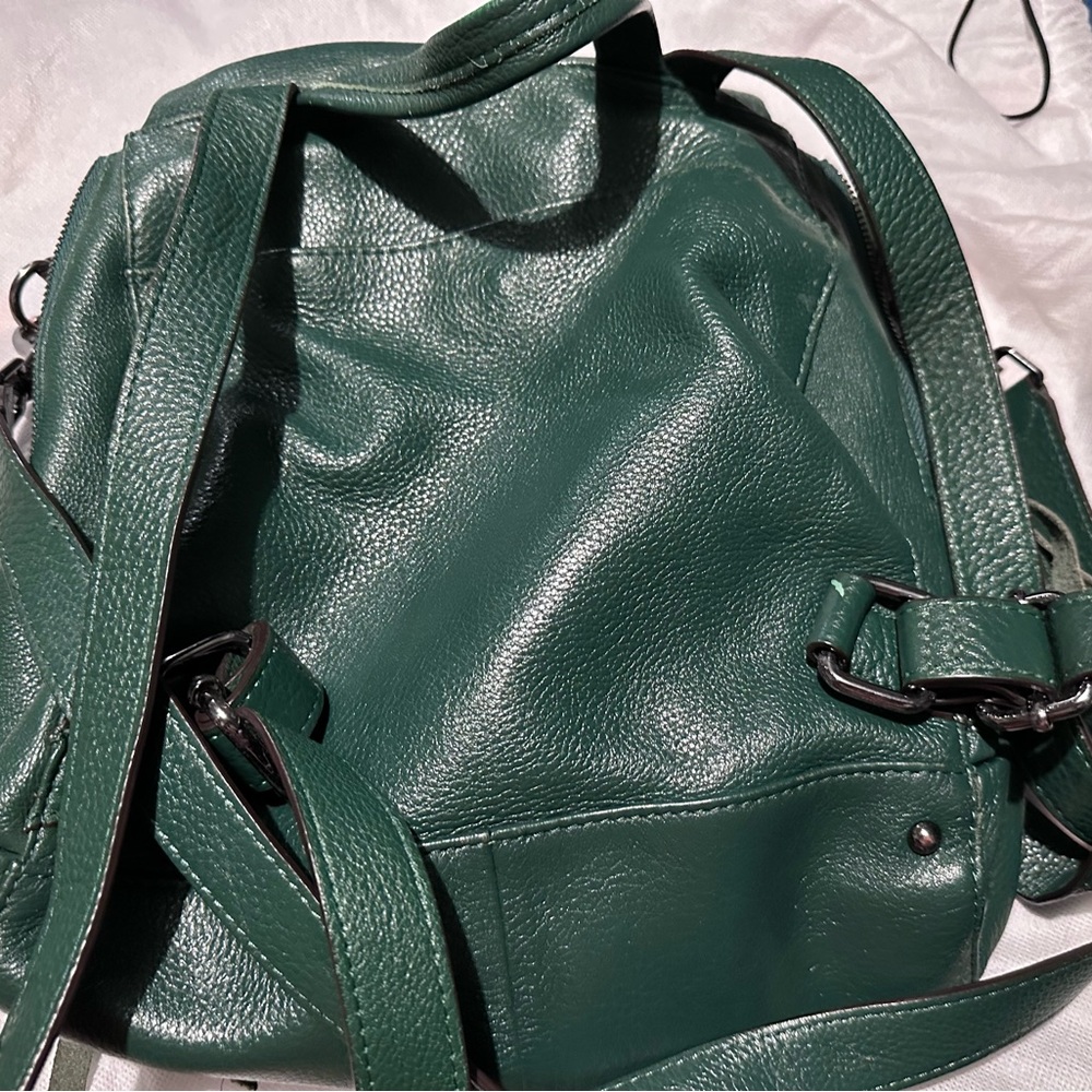 Amy Kestenberg Leather Backpack/Purse with Chain Detail - Picture 2 of 14
